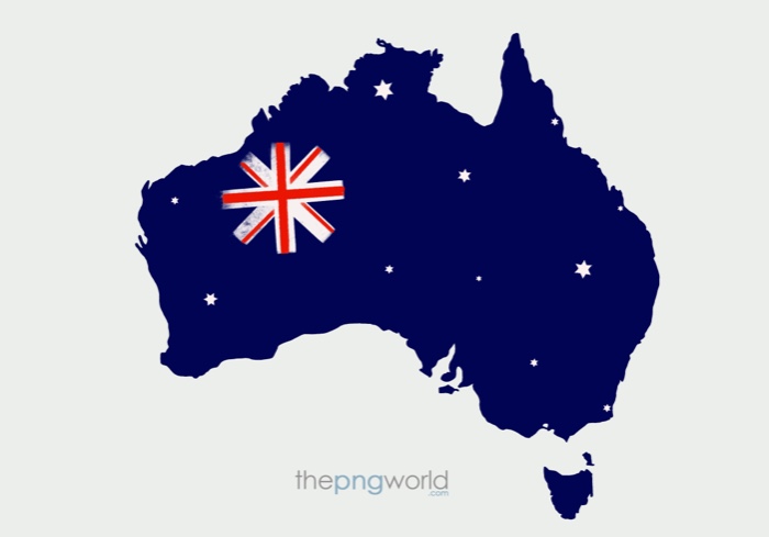 Australian map with flag Australian map,map outline of Australia,flag with Australian map, Australia